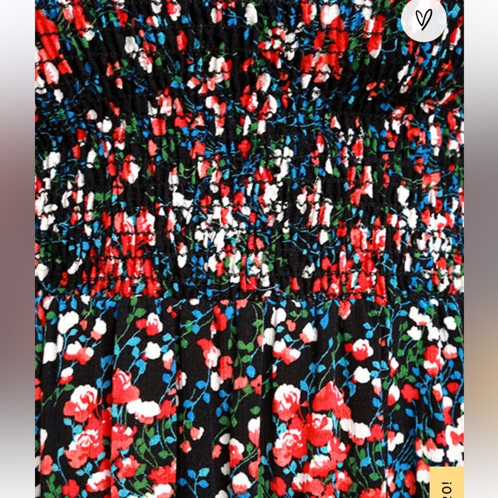 Lulus Medium View from the Meadow Black Floral Print Off-the-Shoulder Dress - Picture 4 of 5